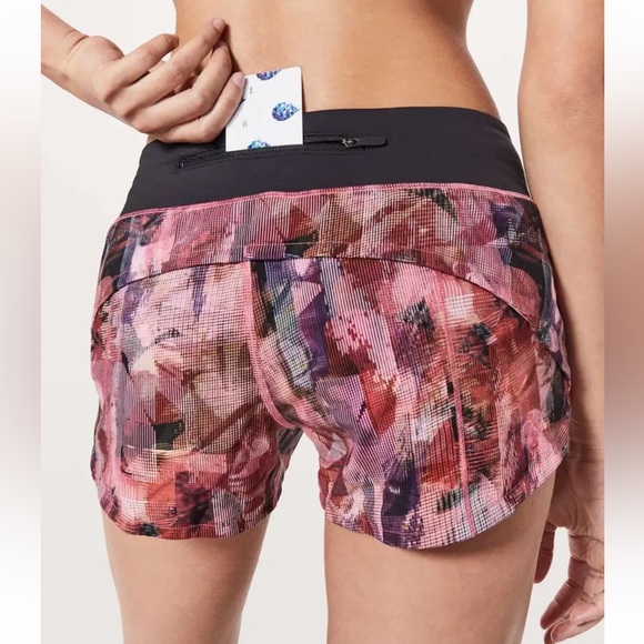 Lululemon Run Times Short II in Sun Dazed Multi Pink size 4 - Picture 3 of 10